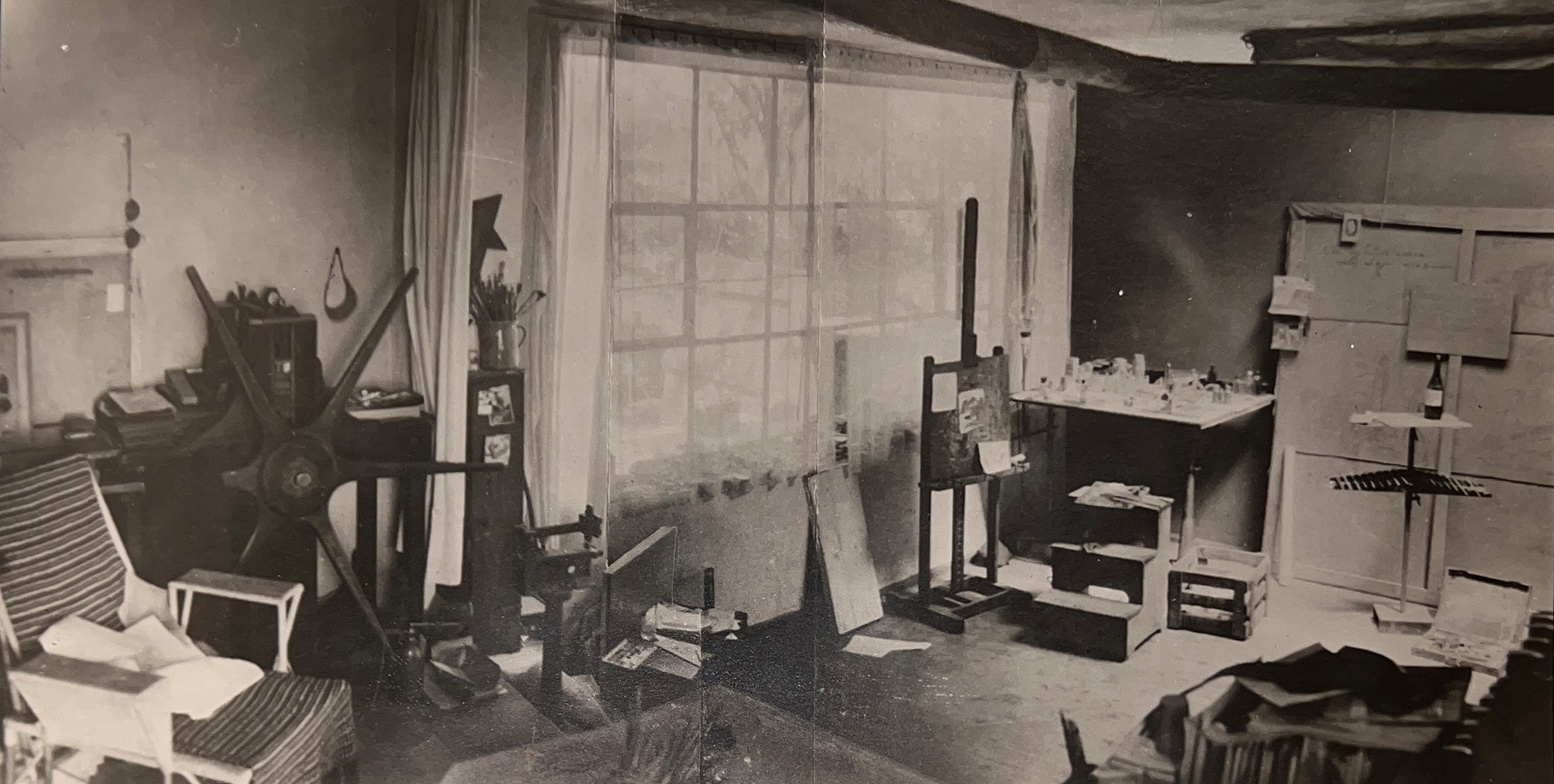 Lo studio del pittore Guido Gonzato