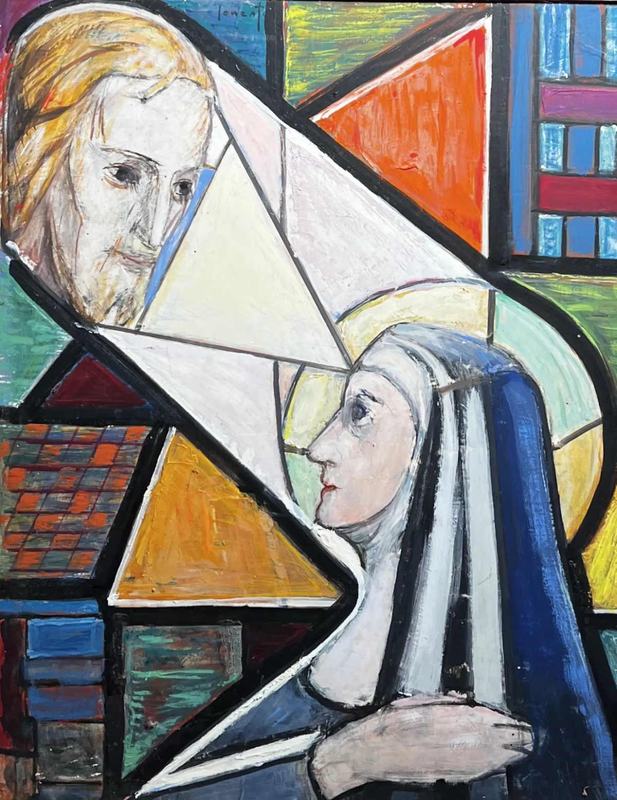 Astratto di Guido Gonzato, dipinto a olio