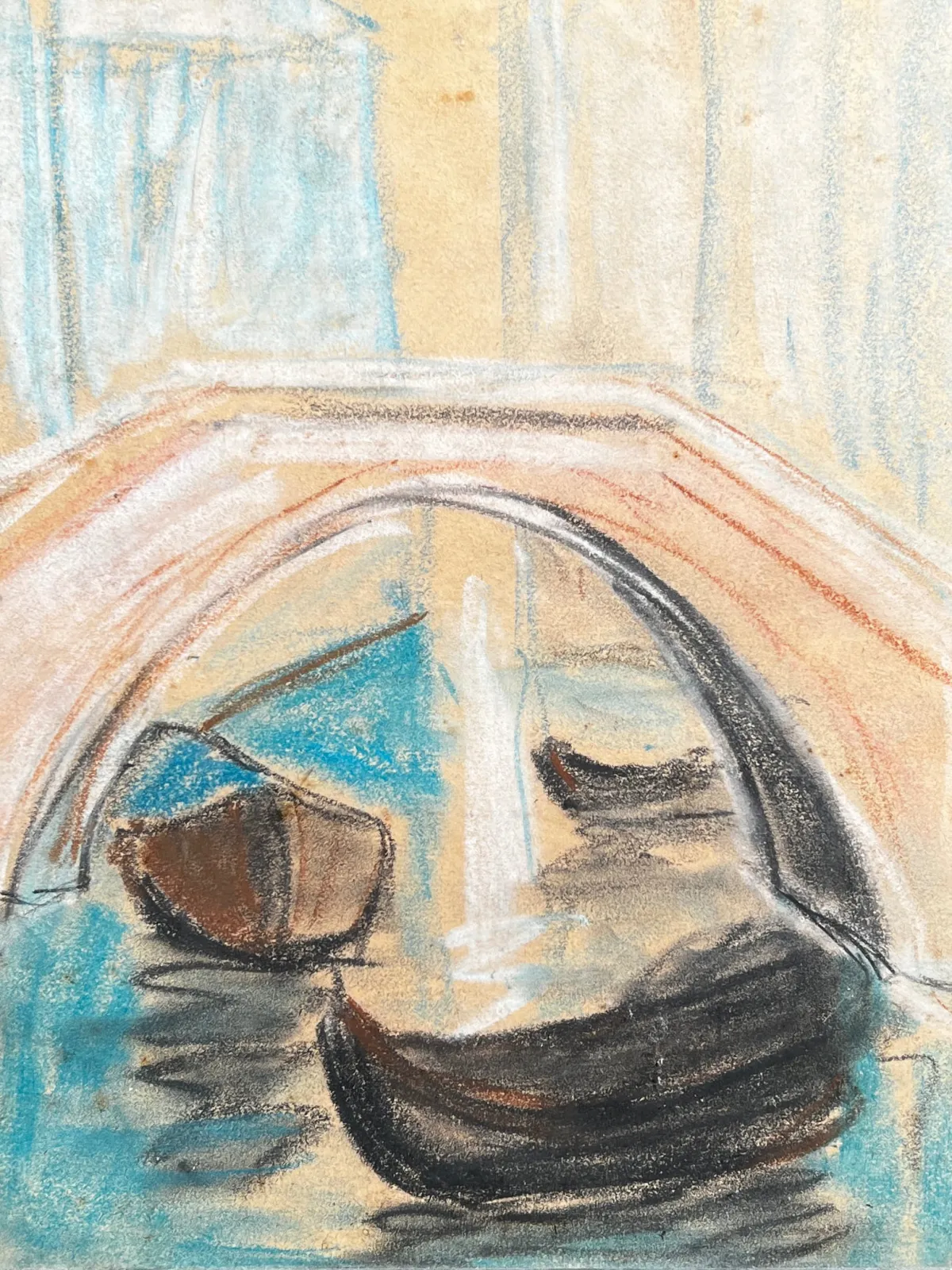 Venezia di Guido Gonzato, dipinto a pastello su carta